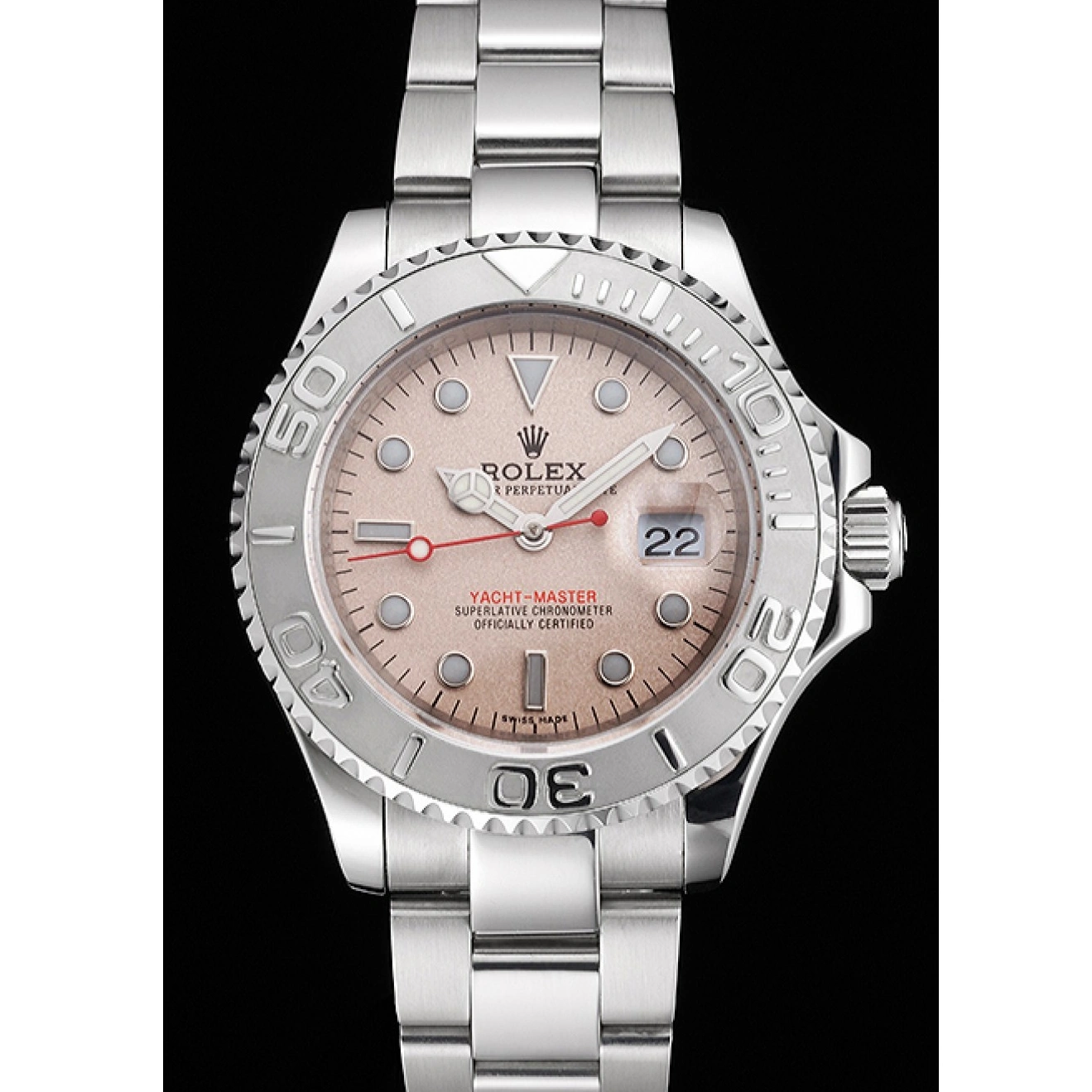 MiroTime 1027 Swiss Rolex Yacht-Master Champagne Dial Stainless Steel Case And Bracelet